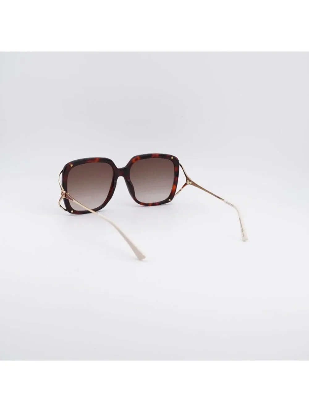 Gucci GG0647S 002 Sunglasses Havana Square Frame, Brown Lenses